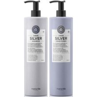 Maria Nila Sheer Silver Bundle - 1000 ml & 1000 ml