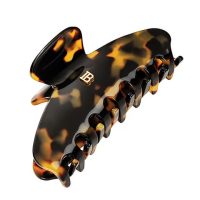 Balmain Cellulose Acetate Pince à cheveux Large Tortoise Shell
